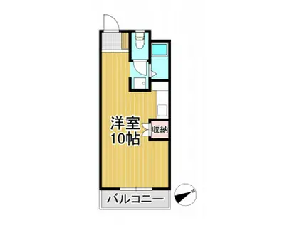 グレースマンション櫛原(ワンルーム/3階)の間取り写真