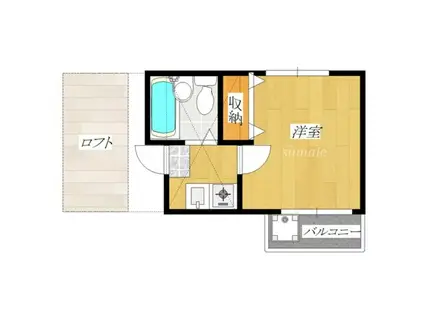 サンエール十条(1K/2階)の間取り写真