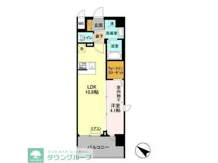 DEARESTIII(1LDK/3階)の間取り写真