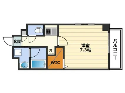 REXIA SHIN UMEDA DUO(1K/8階)の間取り写真