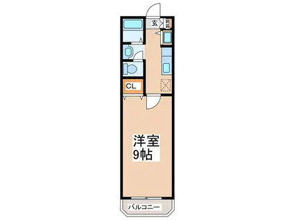 ドリームT3(1K/2階)の間取り写真