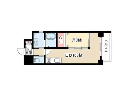 VAINQUEURI(1LDK/5階)の間取り写真