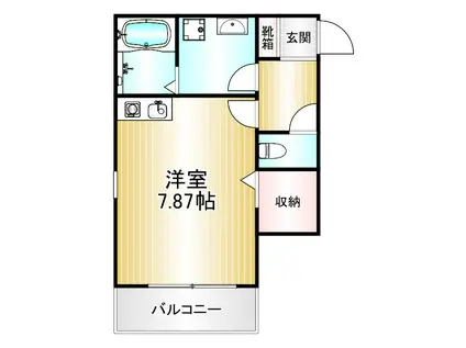トップハウス(ワンルーム/2階)の間取り写真