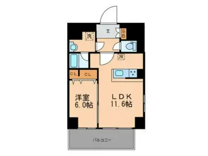 HKB COMFORT(1LDK/1階)の間取り写真