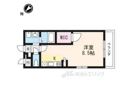 アンプルール・フラーリッシュ(ワンルーム/2階)の間取り写真