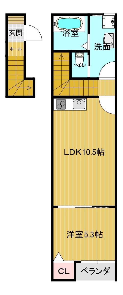 NATURAL PLAN(1LDK/2階)の間取り写真