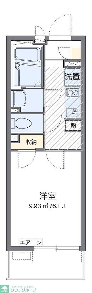 クレイノシャンス(1K/3階)の間取り写真