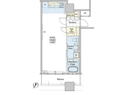レジディアタワー上池袋(ワンルーム/6階)の間取り写真