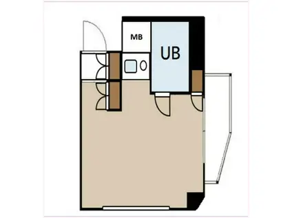 ユニーブル保土ヶ谷(ワンルーム/4階)の間取り写真