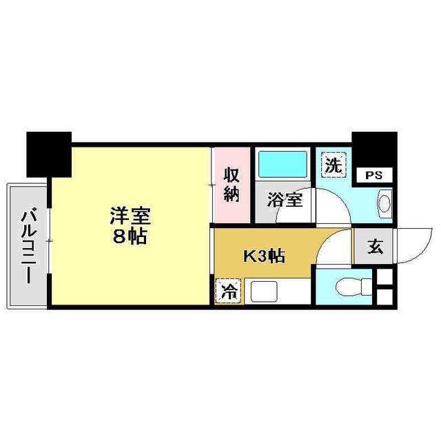 セントビレッジ(1K/5階)の間取り写真