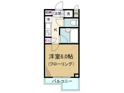 ルーブル野方三番館(1K/1階)の間取り写真