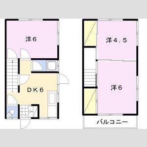 メゾン吉田(3DK/1階)の間取り写真