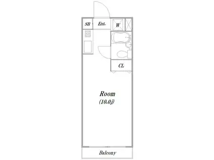 向原レジデンス(ワンルーム/3階)の間取り写真