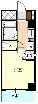 エトノ空港通(1K/4階)の間取り写真