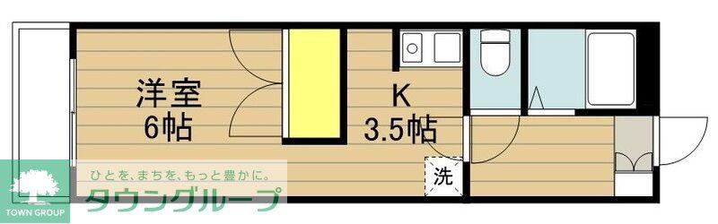 神田ハイツ(1K/2階)の間取り写真