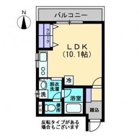 MAISON DE QUATREII(ワンルーム/1階)の間取り写真