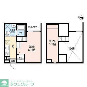 ココマンション(ワンルーム/1階)の間取り写真