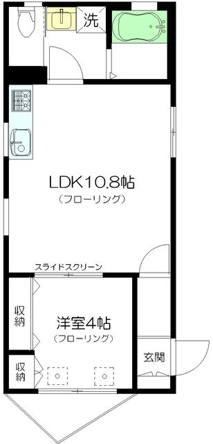 LA MAISON(1LDK/1階)の間取り写真