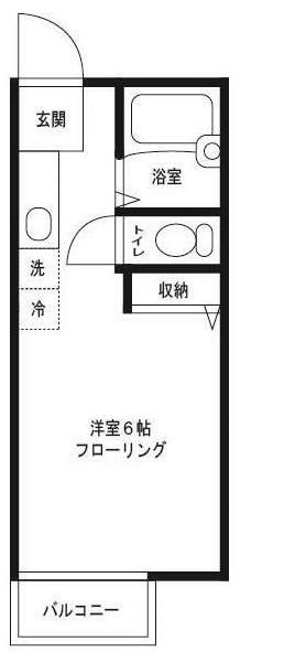 フォレスト杉並(ワンルーム/2階)の間取り写真