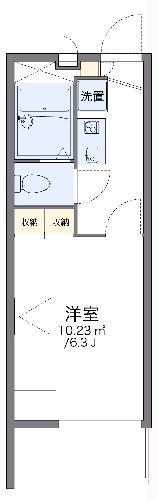 レオパレス雅(1K/2階)の間取り写真