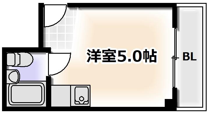 パール住吉(ワンルーム/4階)の間取り写真