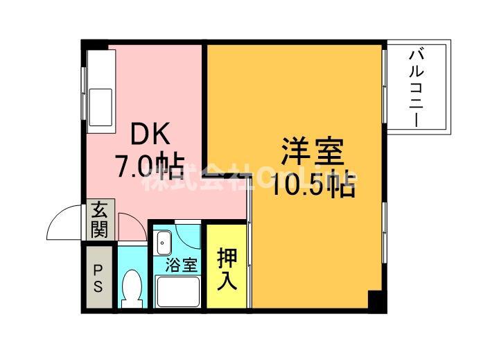 サンシャインMKM大池(1DK/3階)の間取り写真