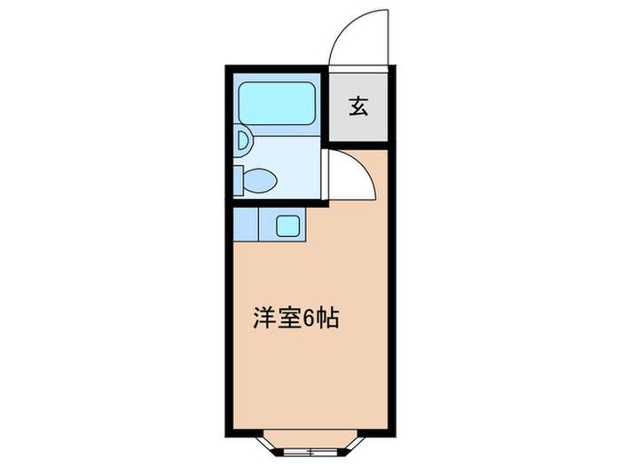 徳丸コーポ(ワンルーム/1階)の間取り写真