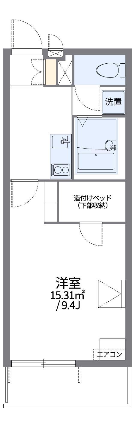 レオパレス空港通II(1K/2階)の間取り写真