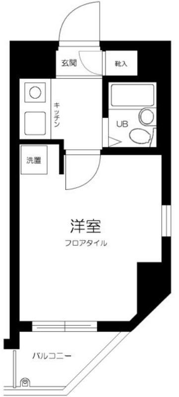 パレ・ドールアイディ大森(1K/3階)の間取り写真