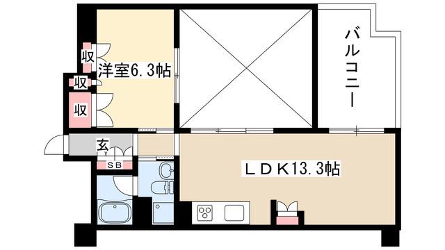 LASANTE葵(1LDK/3階)の間取り写真