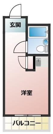 パレドール杉並(ワンルーム/3階)の間取り写真