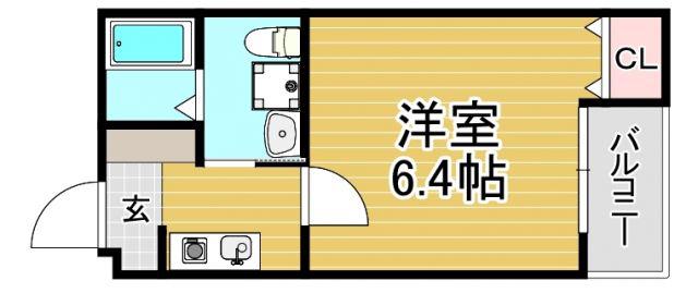 CASAMENTO CARO(1K/3階)の間取り写真