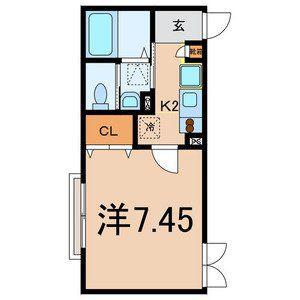 LE PREMIER HOUEI(1K/1階)の間取り写真