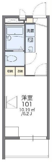 レオパレスさくらブリッサ(1K/1階)の間取り写真