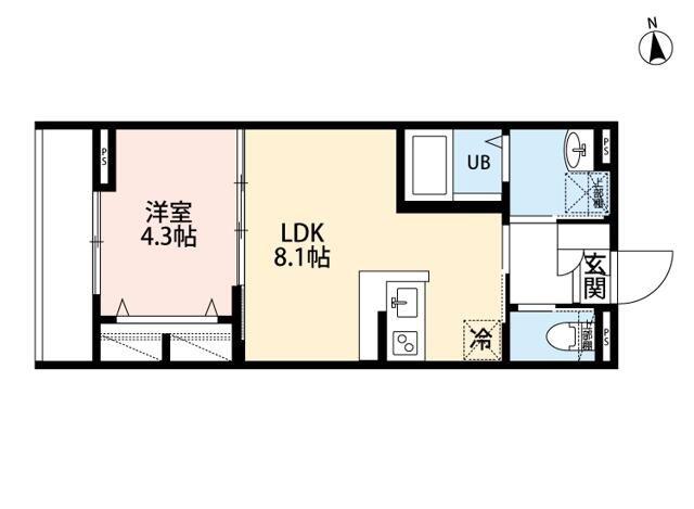 ROBOT HOME 荻窪(1LDK/3階)の間取り写真