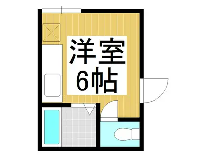コーポ田町(ワンルーム/4階)の間取り写真