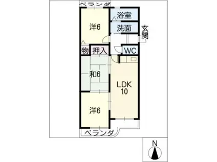 セントラル21(3LDK/3階)の間取り写真