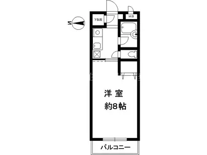 メゾンカンタチオ(ワンルーム/2階)の間取り写真