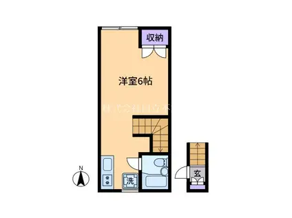 平塚アパート(ワンルーム/2階)の間取り写真