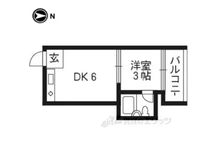 第1レジデンス春田(1K/3階)の間取り写真