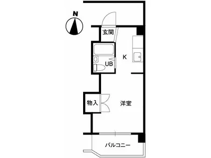 S・T宝生(ワンルーム/1階)の間取り写真