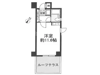 ハイム本山ギャラリーコート(1K/1階)の間取り写真