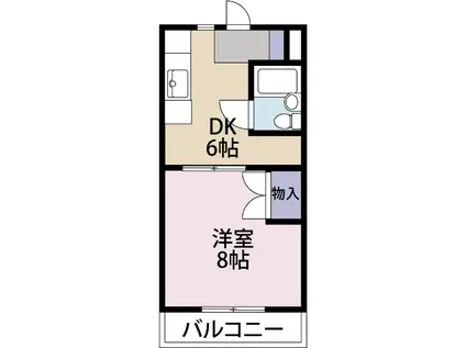 やまぼうしVILLAGEI(1DK/1階)の間取り写真