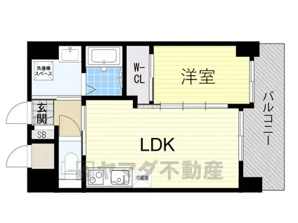 ノルデンハイム江坂Ⅱ(1LDK/10階)の間取り写真