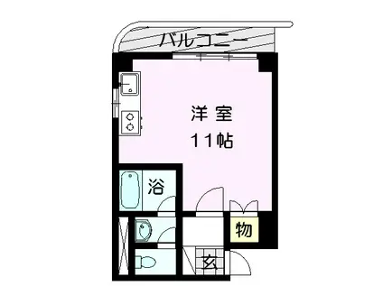 マスターズエル松ノ浜582(ワンルーム/3階)の間取り写真