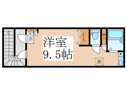 鷺宮STUDIO(ワンルーム/1階)の間取り写真