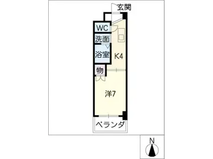 FULL HOUSE YAGOTO(1K/3階)の間取り写真