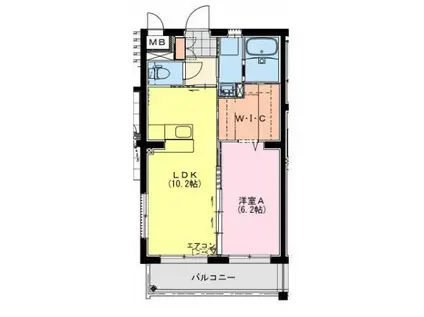 昭栄町NKマンション(1LDK/1階)の間取り写真