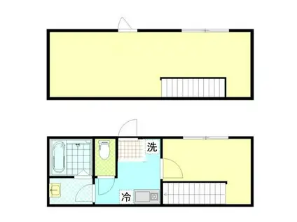 江東区住吉RCマンション(2K/6階)の間取り写真