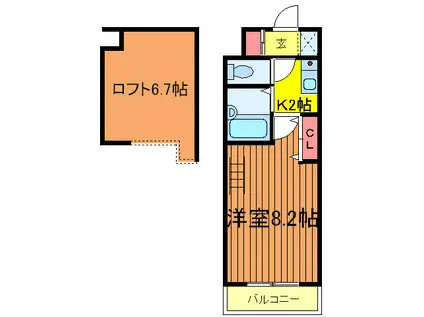三高・ファインコート(1K/5階)の間取り写真